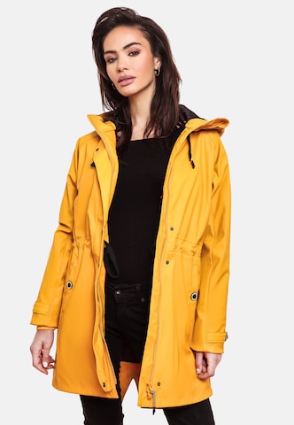 NAVAHOO Płaszcz funkcyjny 'Rainy Flower' w kolorze żółty