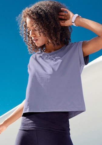 T-shirt fonctionnel LASCANA ACTIVE en violet : devant