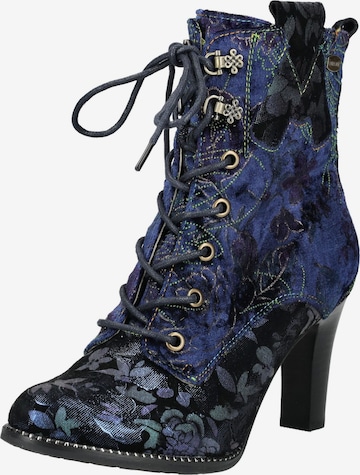 Bottines à lacets Laura Vita en bleu : devant