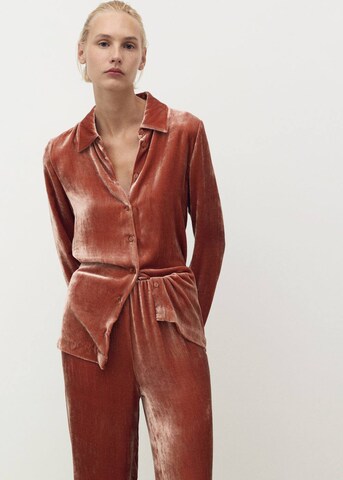 MANGO Pajama Pants 'Xbluti' in Orange