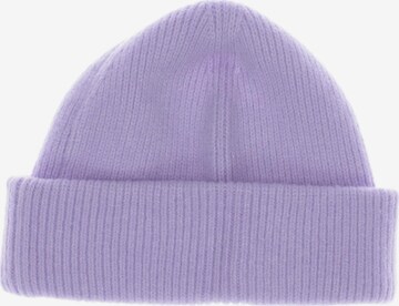 Monki Hat & Cap in One size in Purple: front