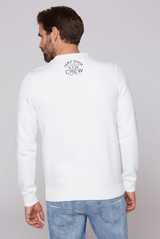 CAMP DAVID Sweatshirt mit Colour Gradient Puffprint in Weiß
