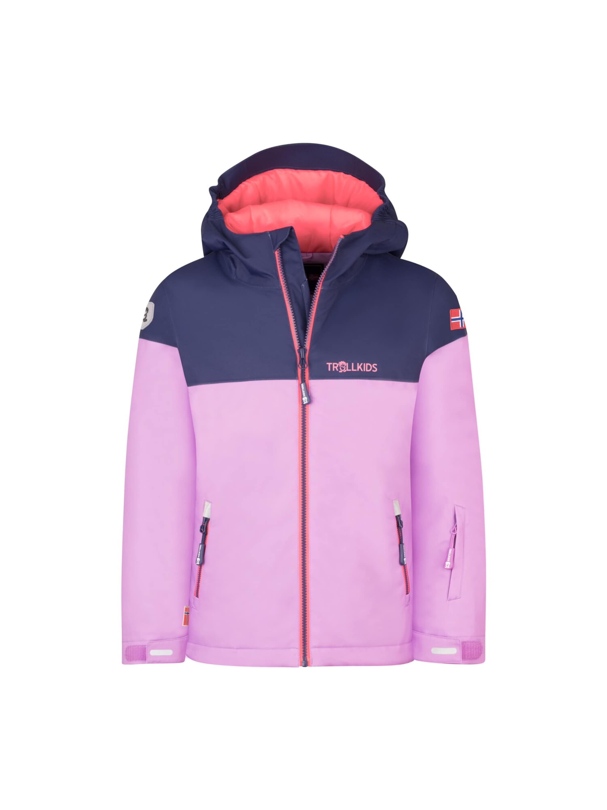 TROLLKIDS Winter Jacket in Purple: front