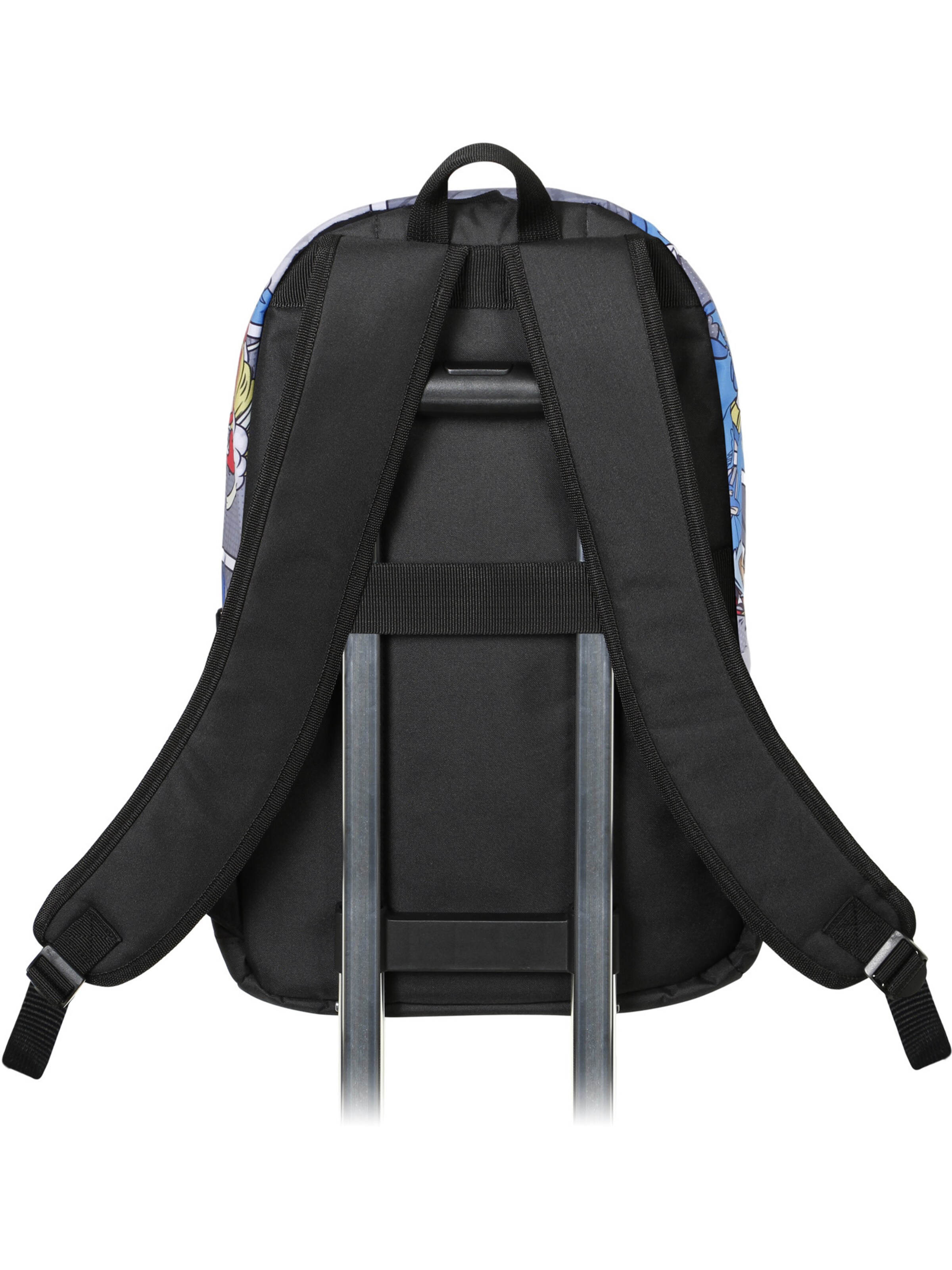 Warner Bros. Backpack 'Looney Tunes Batman Comic' in Grey