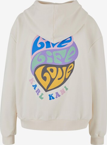 Karl Kani Zip-Up Hoodie in White