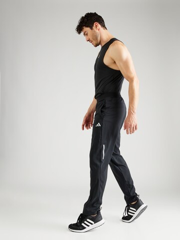 ADIDAS PERFORMANCE Tapered Sportsbukser i sort