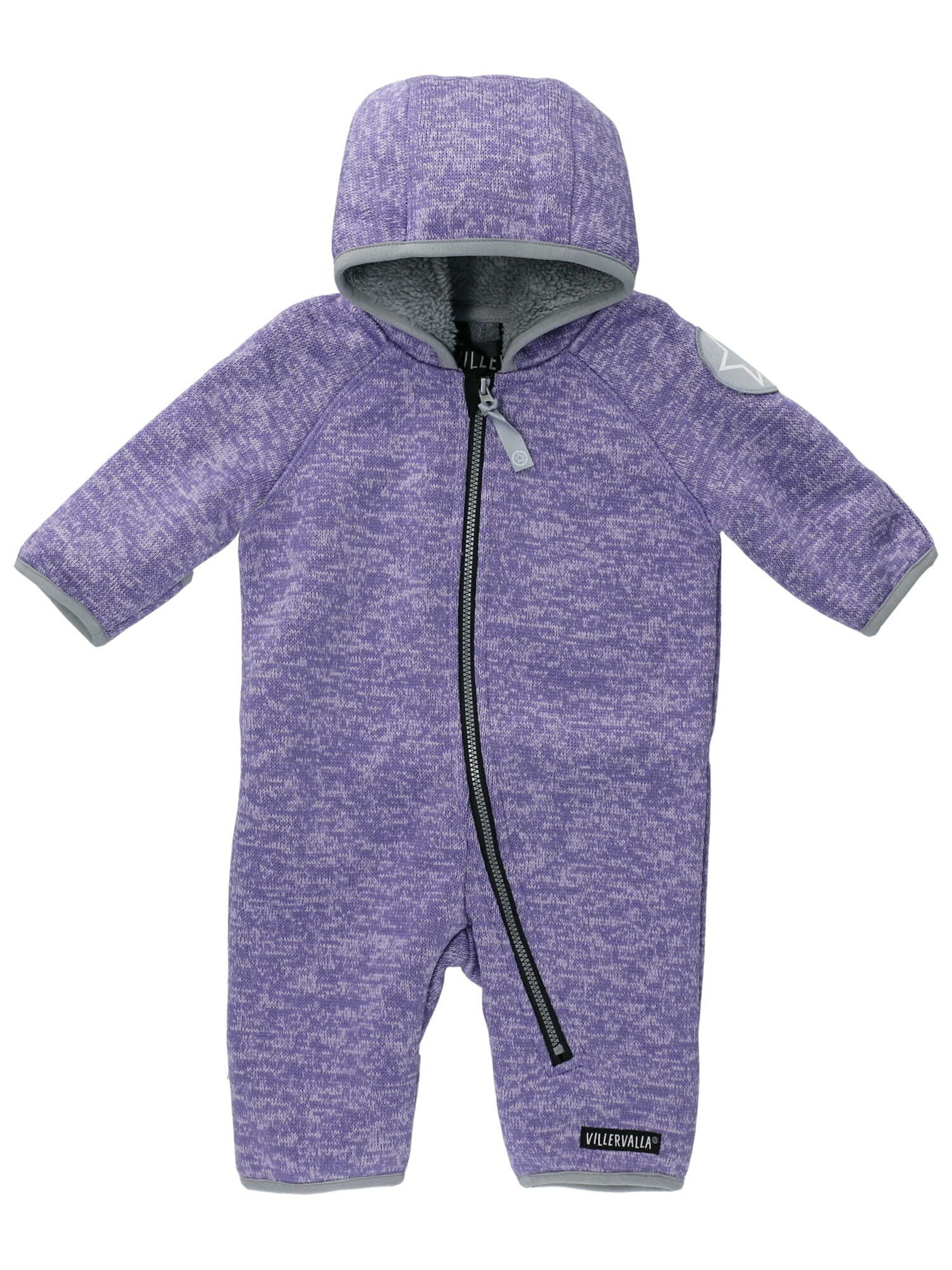 Villervalla Dungarees in Purple: front