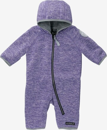 Villervalla Dungarees in Purple: front
