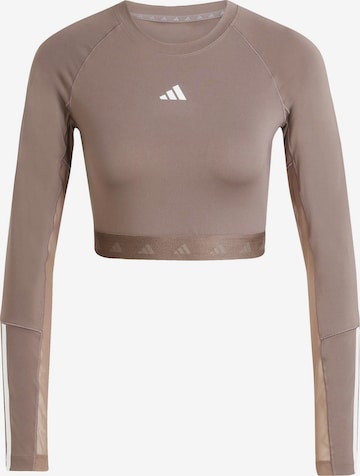 ruda ADIDAS PERFORMANCE Sportiniai marškinėliai 'HYPERGLAM': priekis