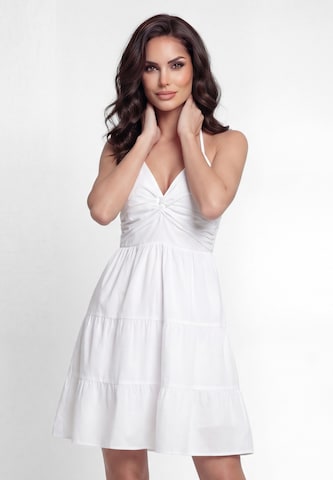 Robe 'Festive' faina en blanc : devant
