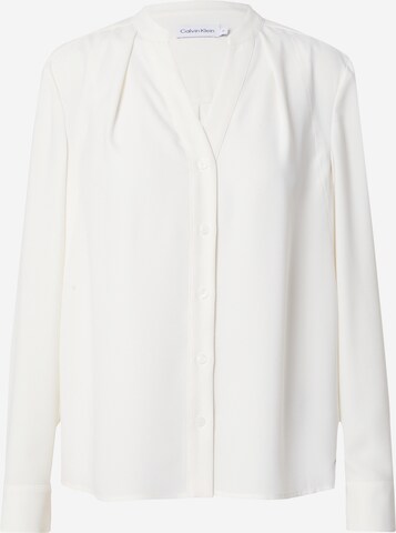 Calvin Klein Bluse i hvid: forside