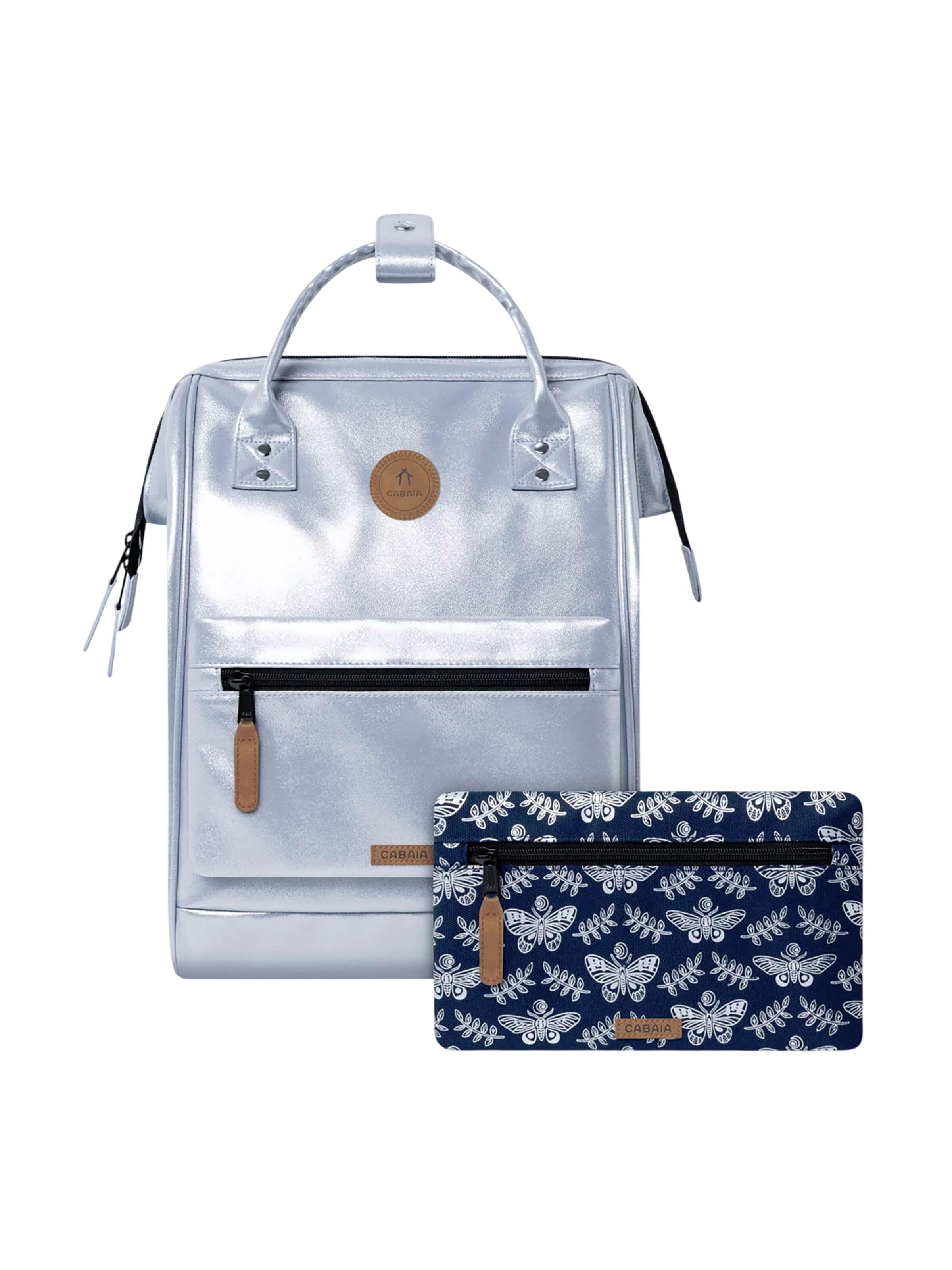 Cabaia Rucksack 'Medium Fiji'‌‌‌‌‌‌‌‌‌ in Silber: Vorderseite