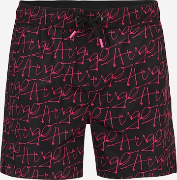 HUGO Red - Bermudas 'MARCO' en negro: frente