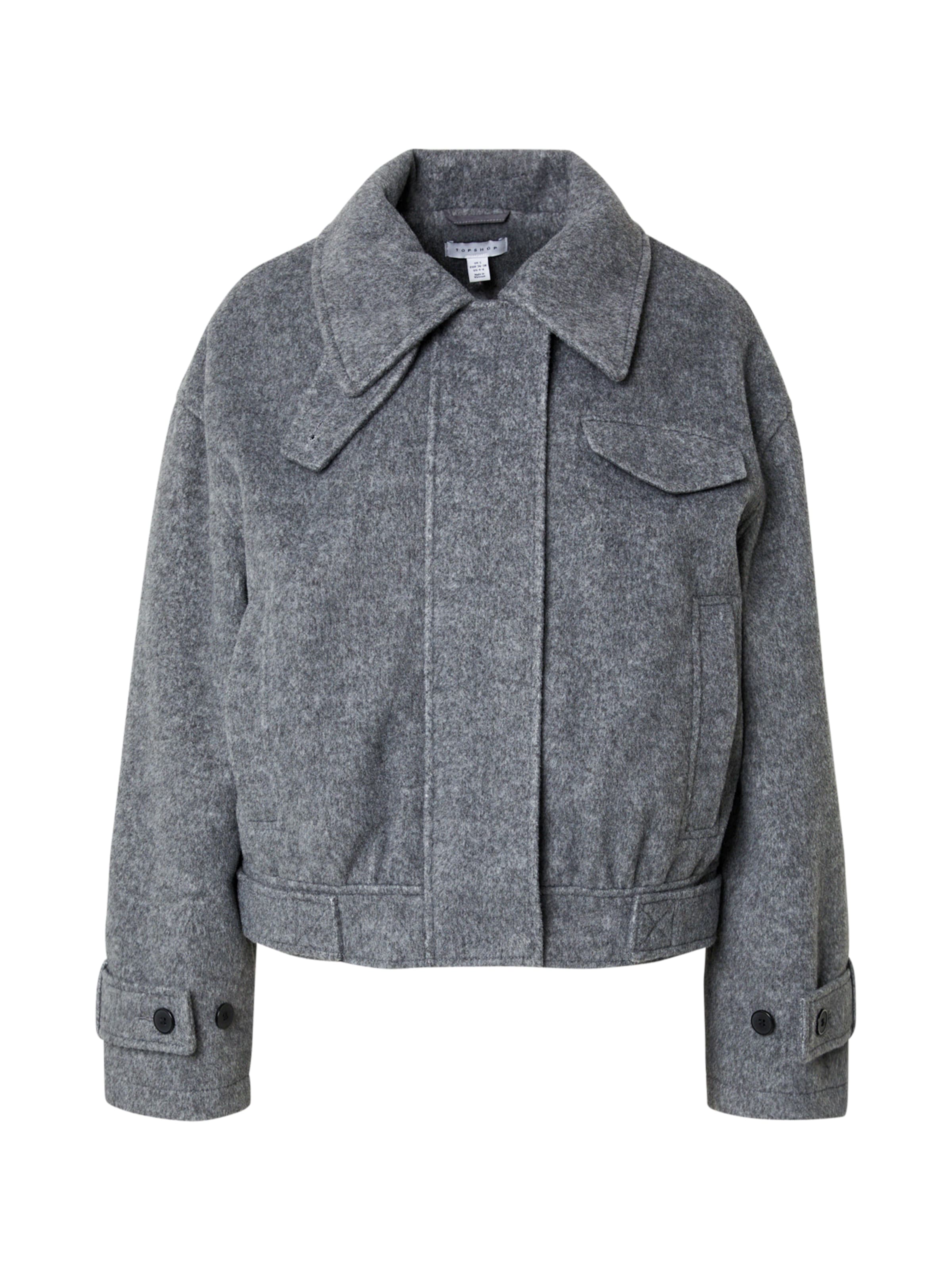 pilka TOPSHOP Demisezoninė striukė: priekis