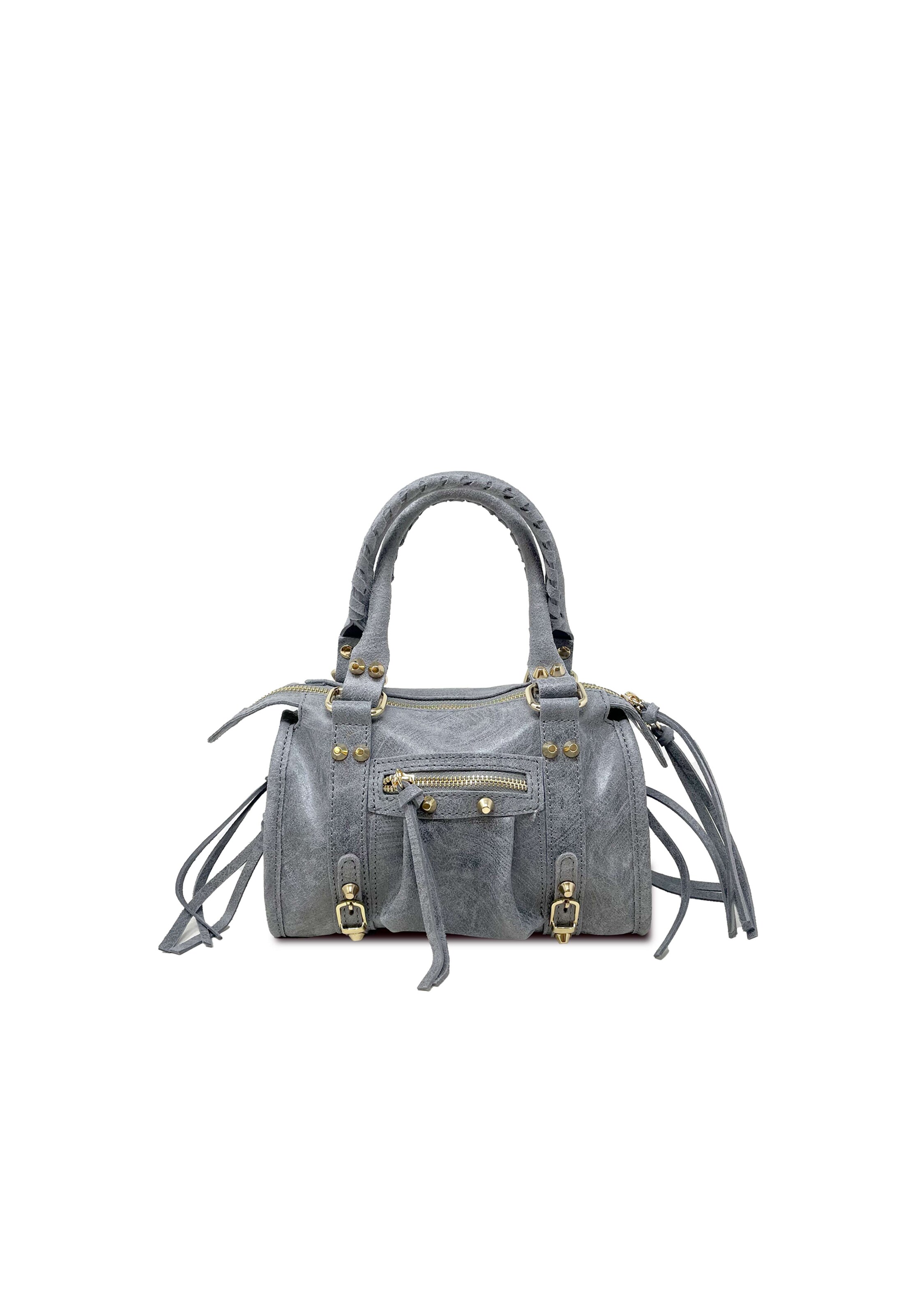 CHICCA BORSE Handbag in Grey: front