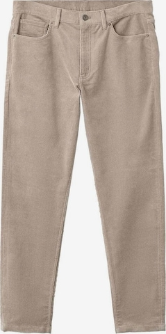MANGO MAN Regular Pants 'Pompeia' in Brown: front
