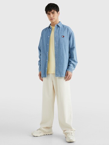 Tommy Jeans Comfort fit Srajca | modra barva