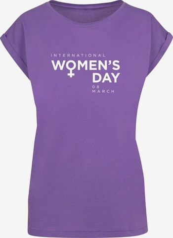 Merchcode Shirt 'WD - International Women's Day' in Purple: front