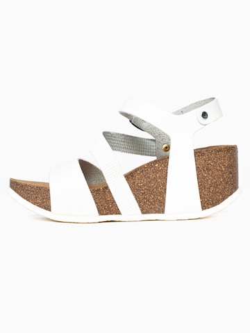 Bayton Strap sandal in White