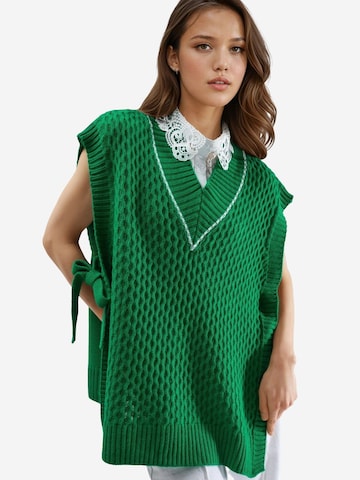 Gilet in maglia 'Pullunder' di My fashion in verde: frontale