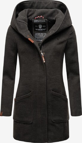 MARIKOO Between-seasons coat 'Maikoo' in Black: front