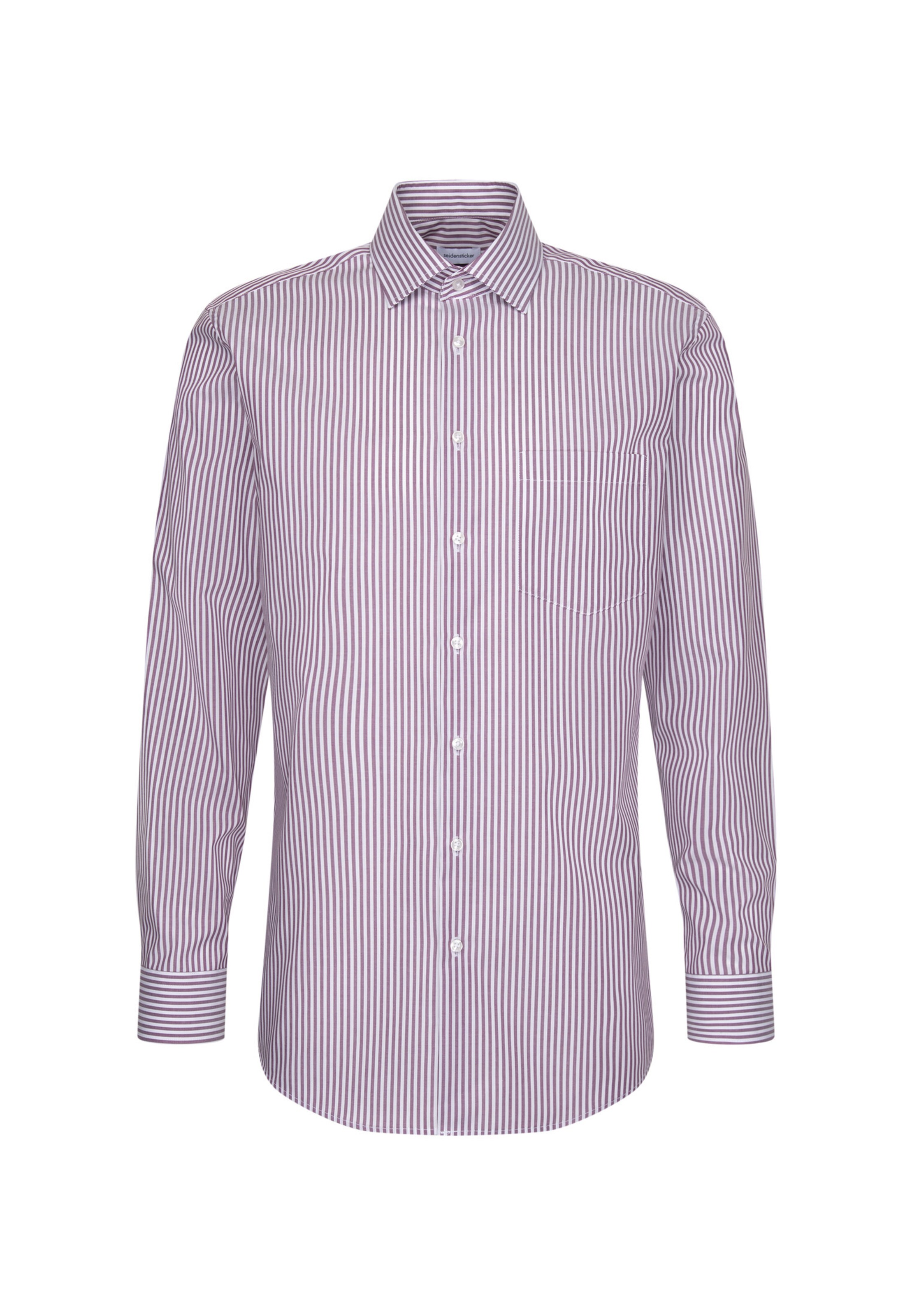 SEIDENSTICKER Regular fit Business shirt in Purple: front