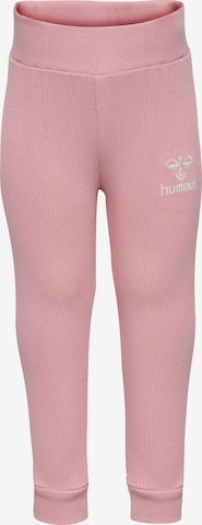 Skinny Pantalon de sport 'Sami' Hummel en rose : devant