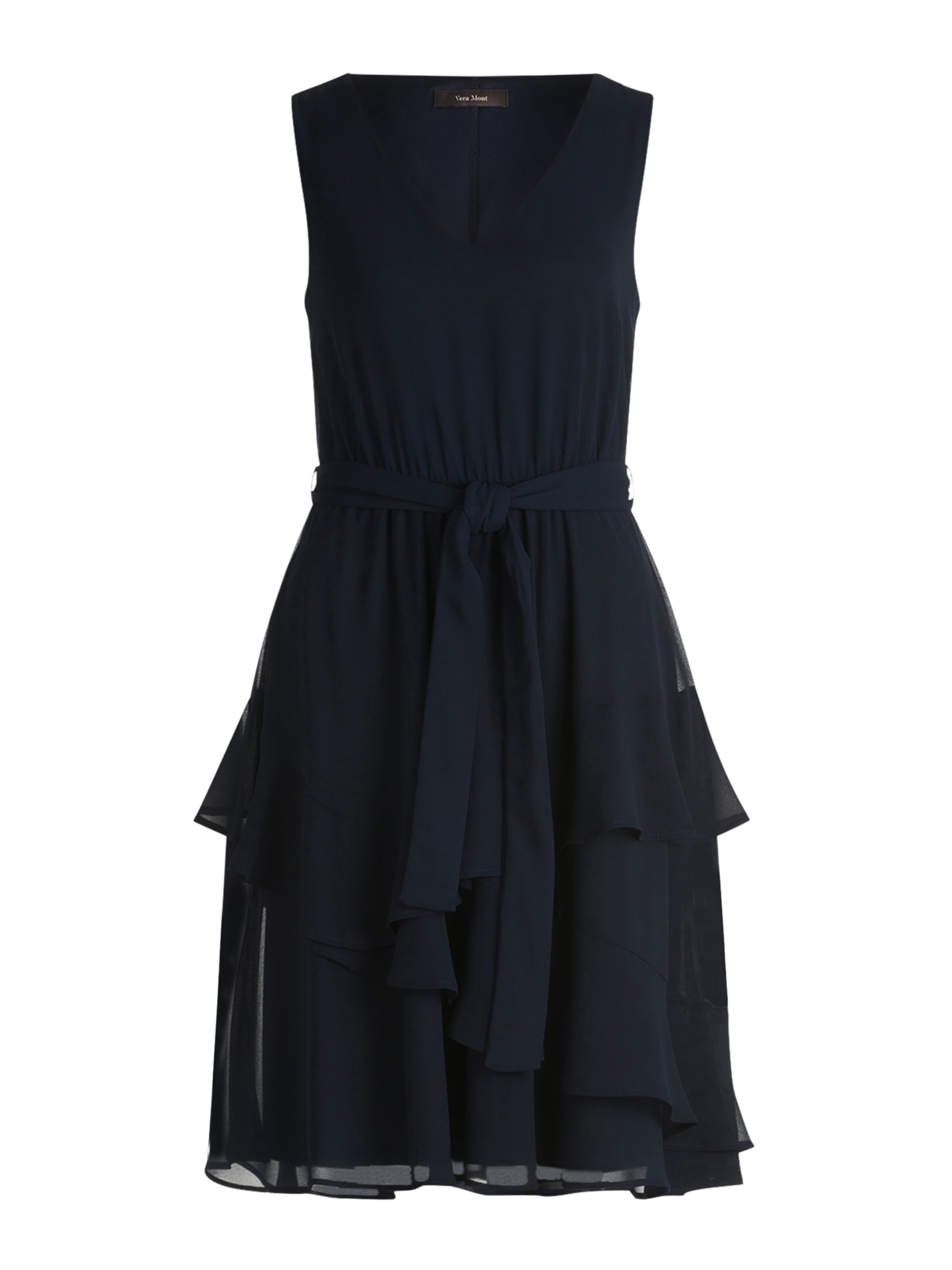 Robe de cocktail Vera Mont en bleu : devant