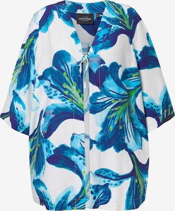 Veste mi-saison Ulla Popken en bleu : devant