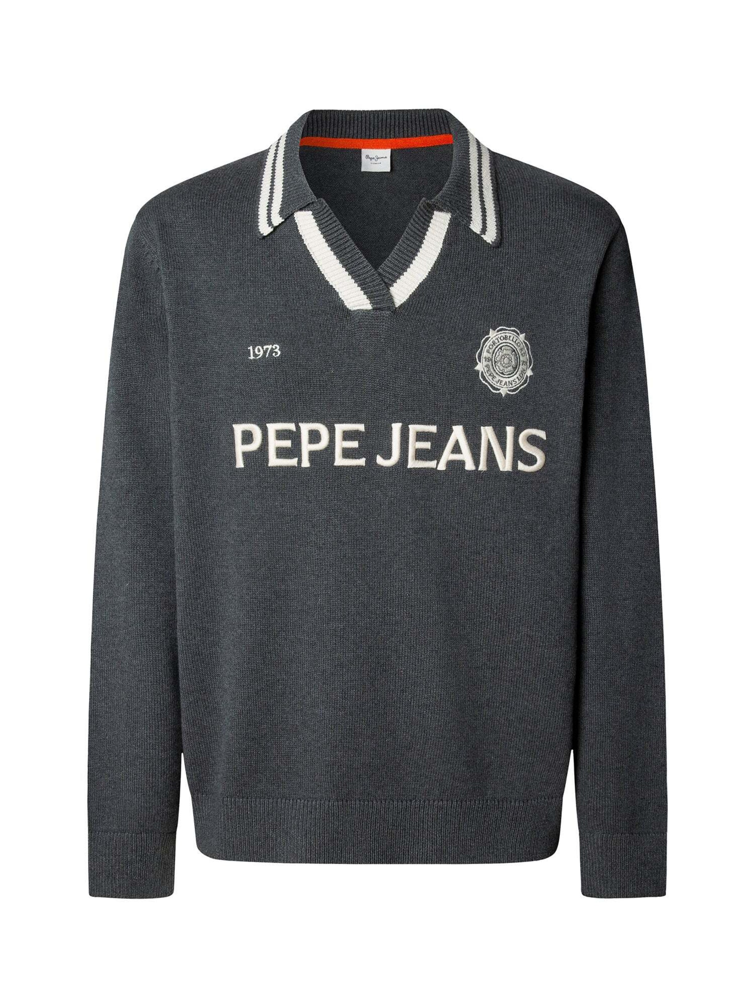 Pepe Jeans Pullover 'Pablo' in Grau: Vorderseite