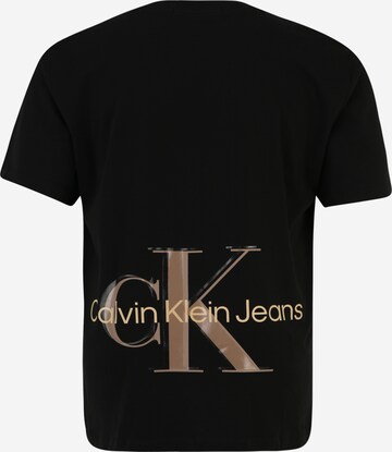 Calvin Klein Jeans Plus Tričko – černá