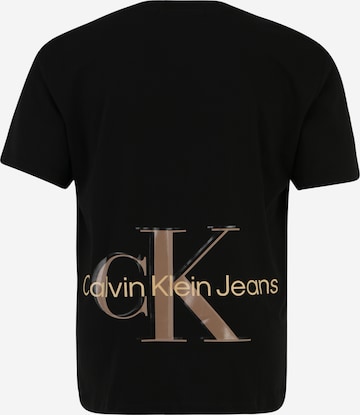 Calvin Klein Jeans Plus قميص بلون أسود