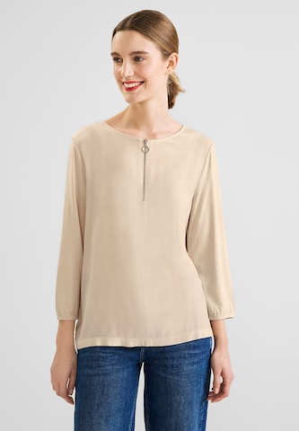 STREET ONE Shirt in Beige: predná strana