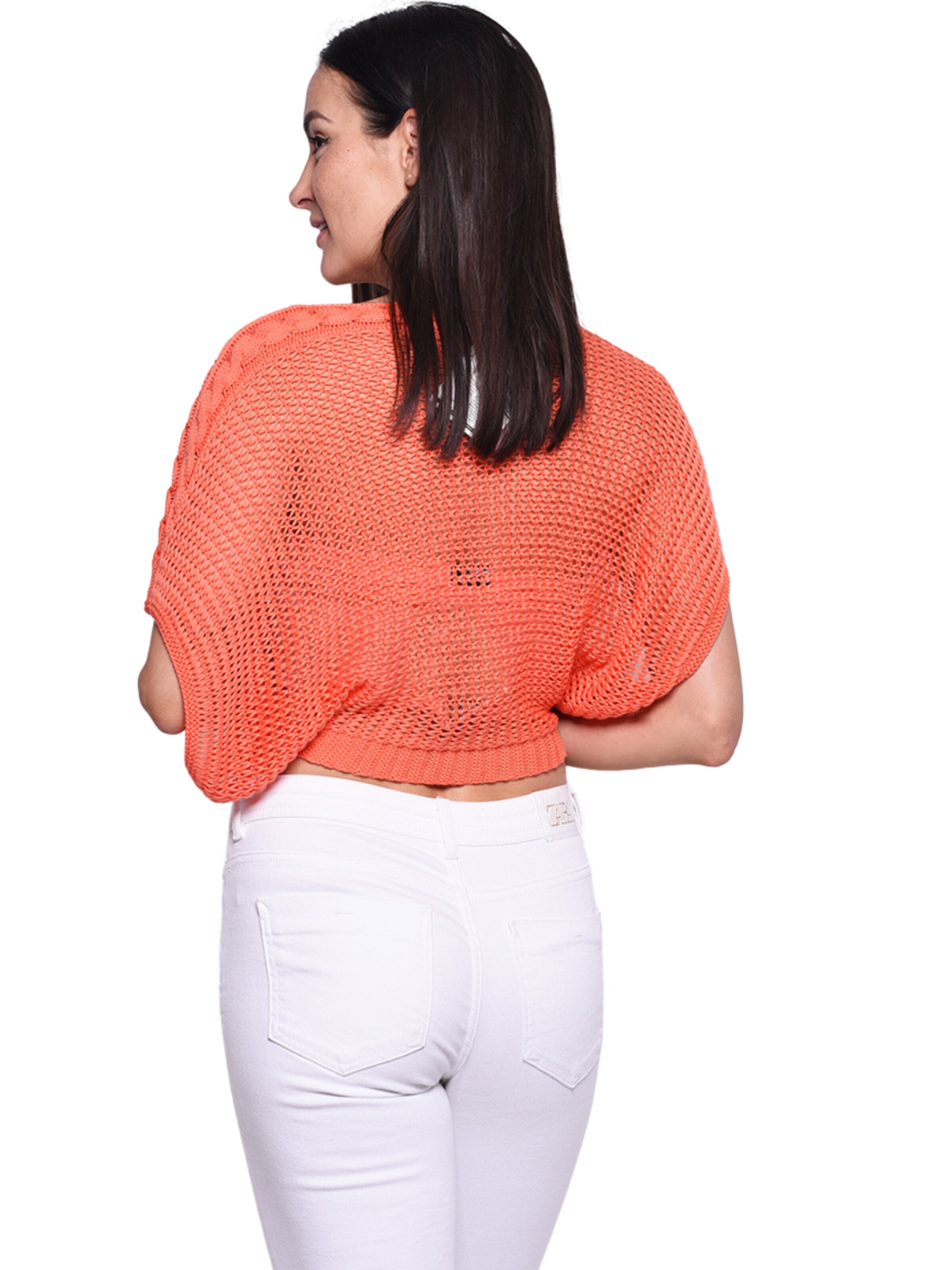Süel knitwear Knitted top 'Birthday' in Orange