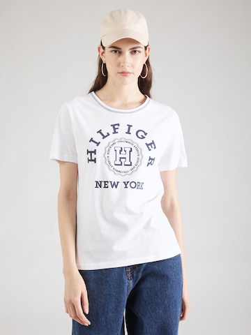 TOMMY HILFIGER Shirt 'VARSITY' in White: front
