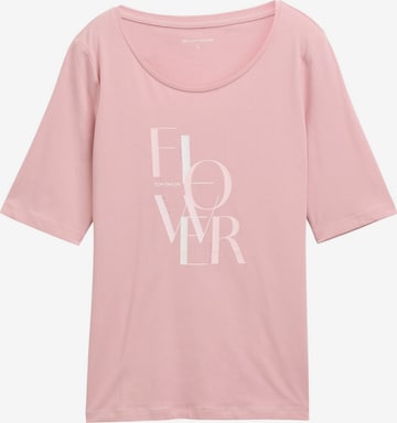 TOM TAILOR Shirt in Rood: voorkant