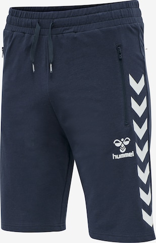 Hummel Regular Workout Pants 'Ray 2.0' in Blue