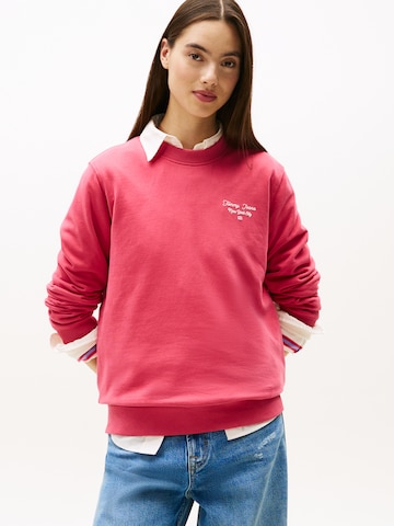 Tommy Jeans Tréning póló 'ESS' - piros: elől