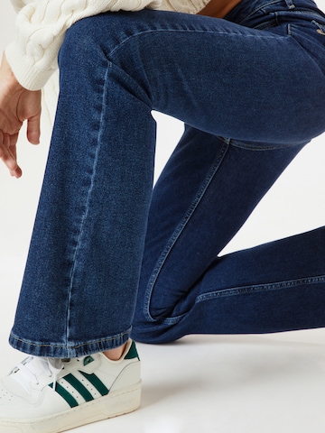 PULZ Jeans Bootcut Džíny 'TALIA' – modrá