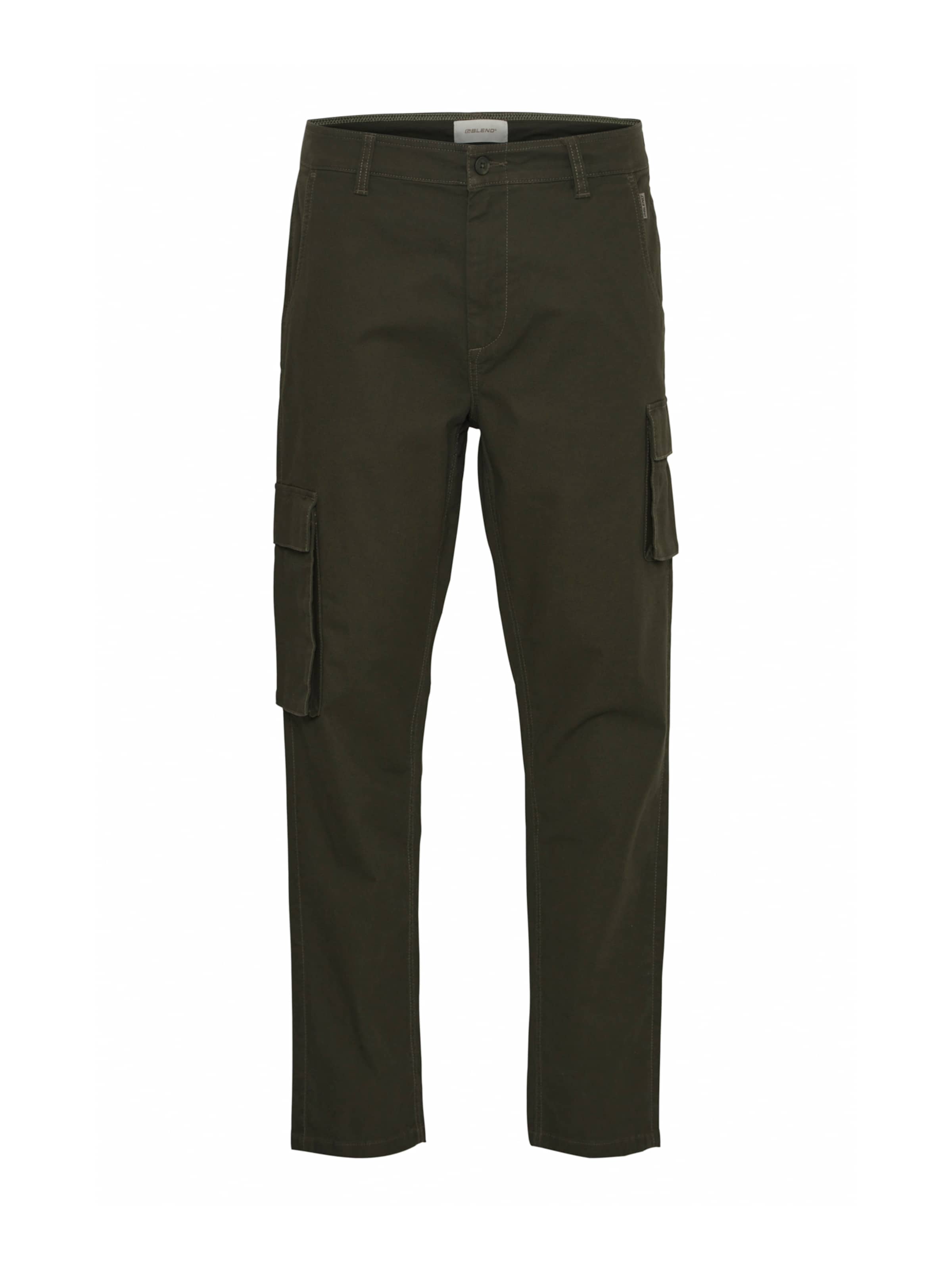 BLEND Regular Cargo Pants in Green: front