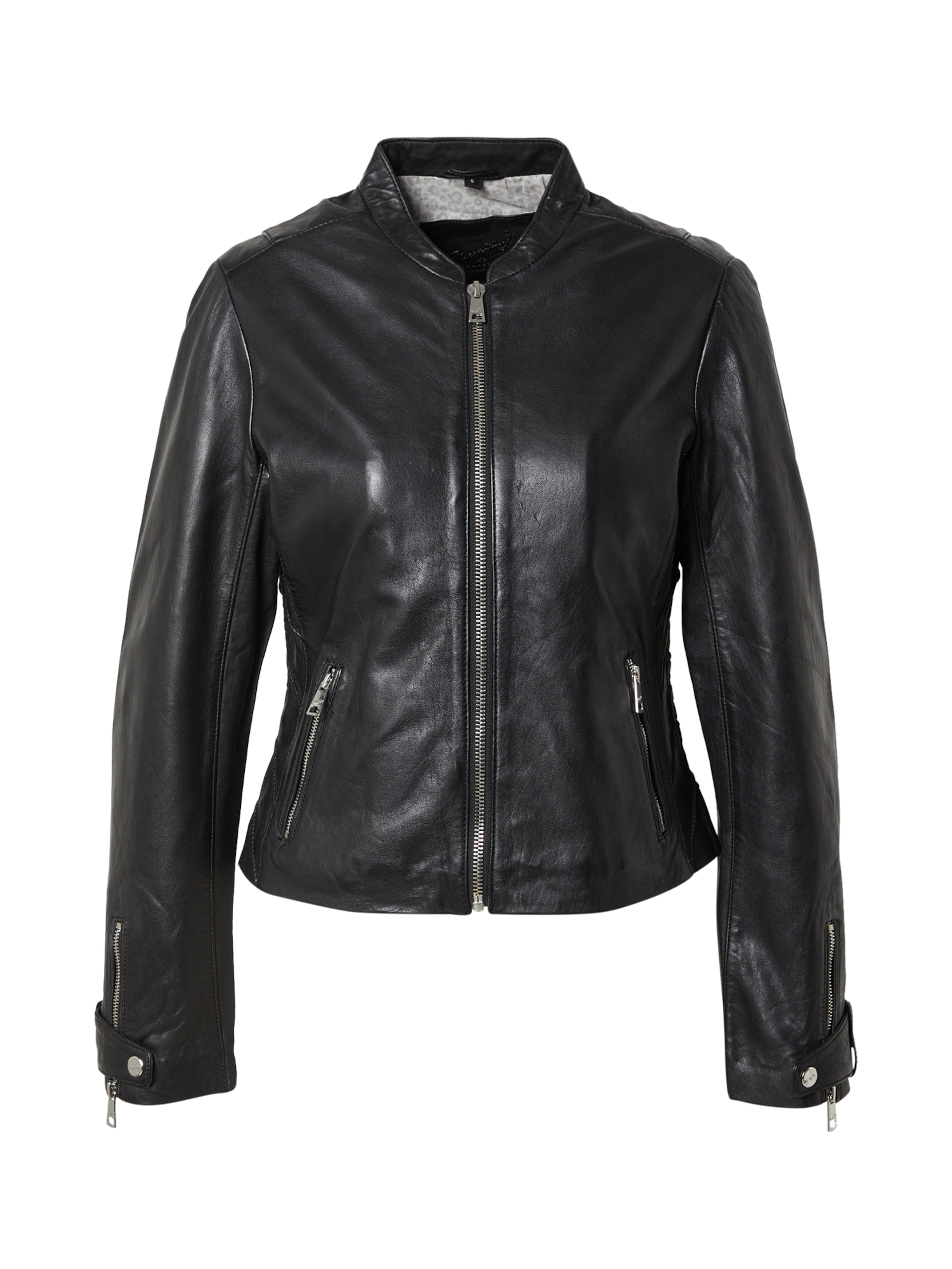 Mauritius Φθινοπωρινό και ανοιξιάτικο μπουφάν 'Liliana' σε μαύρο: μπροστά