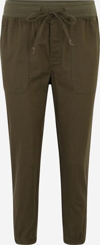 Gap Petite Tapered Trousers in Green: front