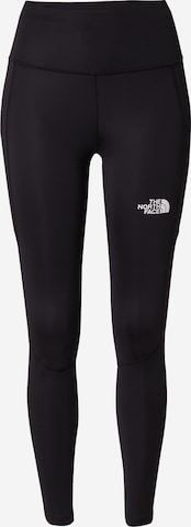 THE NORTH FACE Скинни Спортивные штаны 'TRAIL RUN' в Черный: спереди