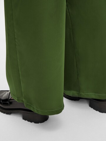 Wide leg Pantaloni di OBJECT in verde