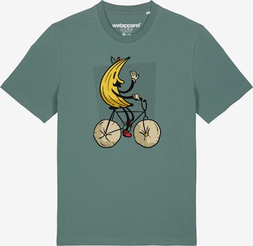 Watapparel T-Shirt 'Banana Rider' in Grün: Vorderseite