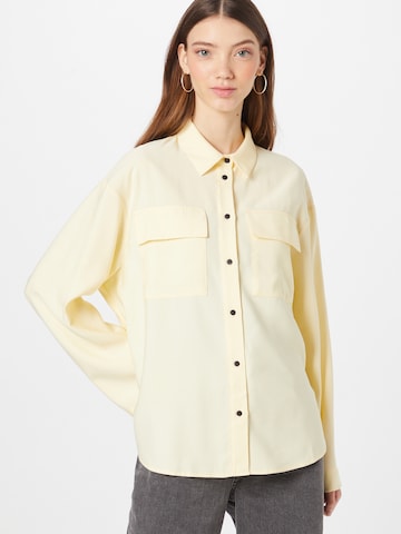 Moves Blouse 'Carta' in Yellow: front