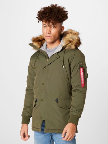 ALPHA INDUSTRIES Jacke 'Arctic Discoverer' in Grün: predná strana