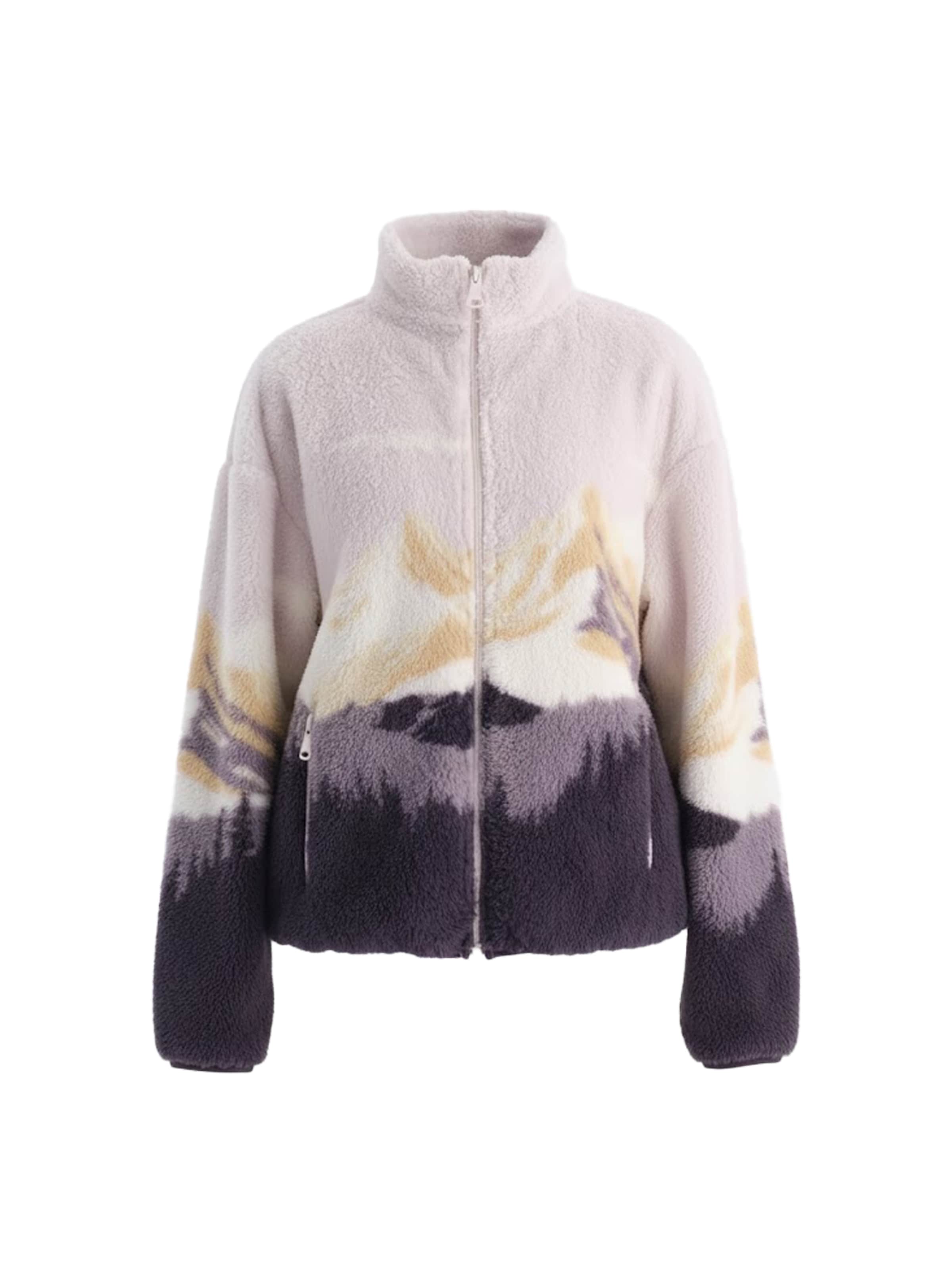 bēšs Dagi Flīsa jaka: no priekšpuses