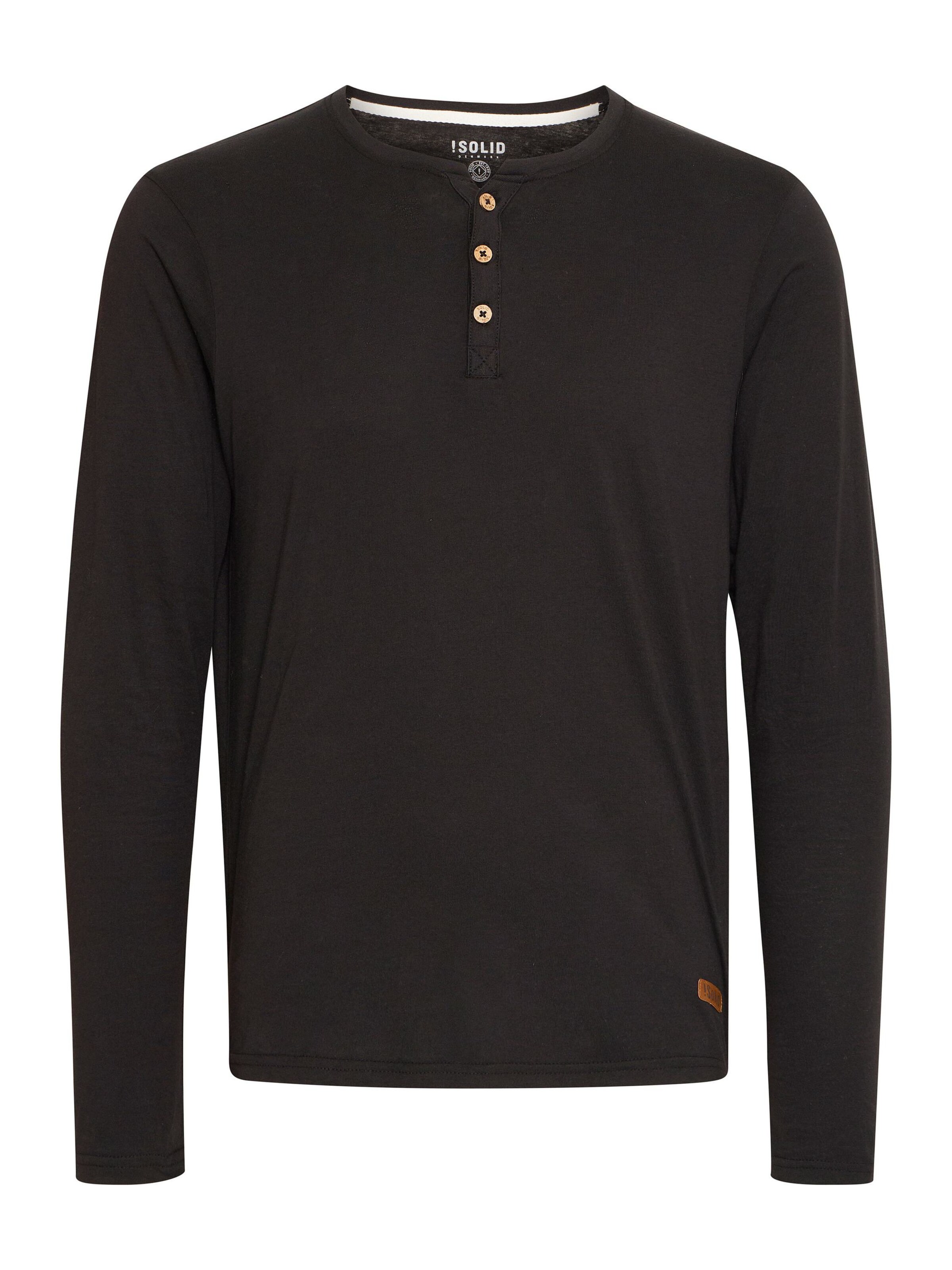 Felpa 'Volko' di !Solid in nero: frontale