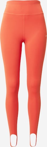 4F Skinny Workout Pants in Orange: front
